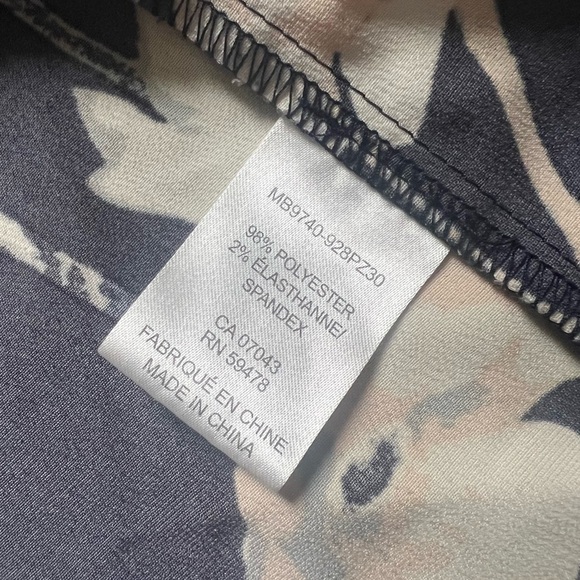 Kenar Charcoal Color Cream Watercolor Florals Minimalist Loungewear Robe Kimono - Picture 7 of 7